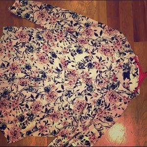 XL FLORAL ANN TAYLOR BLOUSE